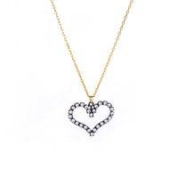 Peach Heart Pendant Necklace Women's Clavicle Chain Necklace Wholesales Fashion sku image 1