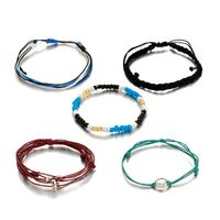 Color Rice Bead Bracelet Set Wholesales Fashion sku image 1