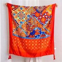 Sun Shawl Women's Silk Scarves, Beach Towels, Beach Towels, Oversized Scarves, Air Conditioner Room Scarves sku image 1