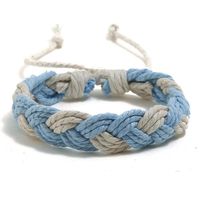 Nouvelle Couleur Chanvre Corde Couple Bracelet Style Ethnique Main Tissage Bracelet Simple Coréenne Style Frais Bijoux Étudiant main image 2