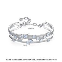 Bracelet New Fashion Korean Women Copper Inlaid Zirconium Bracelet With Extension Chain Bracelet Gift main image 6