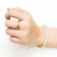 Fashion Titanium Steel Ring Index Finger Trend Gold-plated Female Ring Wholesale main image 1