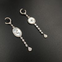 Xingyue Shell Earrings Long Tassel Drop C-shaped Sweet Earrings Steel main image 3