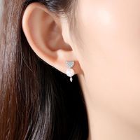 Jinse Schnee Huf Ohrringe Mode Koreanische Version Des Süßen Banketts Damen Perle Liebe Ohrringe Ohrringe Großhandel Geschenk main image 3