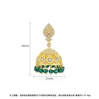 Fashion Jewelry Wholesale Hollow Pearl Fringed Banquet Ladies Copper Studded Zircon Earrings main image 6