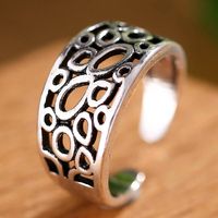 J05105 Exquisite European And American Fashion Retro Minimalist Hollow Personality Open Ring sku image 1