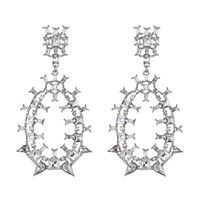 Jewelry Wholesale Geometric Earrings Tassel Long Exaggerated Earrings sku image 1