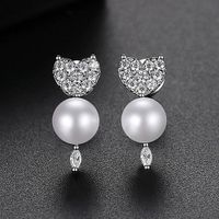 Jinse Schnee Huf Ohrringe Mode Koreanische Version Des Süßen Banketts Damen Perle Liebe Ohrringe Ohrringe Großhandel Geschenk sku image 1