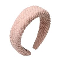 Explosion Style Striped Knitted Fabric Sponge Hair Hoop Card Wholesale main image 3