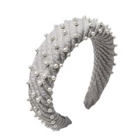 Korea Nail Pearl Headband Simple Sponge Headband Wholesale Headdress main image 3