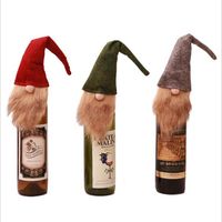 Christmas Decoration Supplies Wine Bottle Set Santa Snowman Wine Bottle Set Wine Bag main image 6