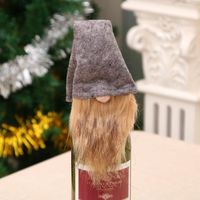 عيد الميلاد مستلزمات ديكور النبيذ زجاجة مجموعة سانتا ثلج النبيذ زجاجة مجموعة النبيذ حقيبة main image 4