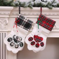 Christmas Socks Christmas Decoration Arrangement Supplies Christmas Socks Gift Bag Tree Pendant main image 1