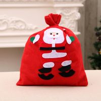 Christmas Gift Bag Santa Backpack Non-woven Gift Bag Handmade Decals main image 4