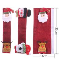 Christmas Decoration Supplies Microwave Oven Gloves Sackcloth Refrigerator Refrigerator Gloves Oven Cover main image 3