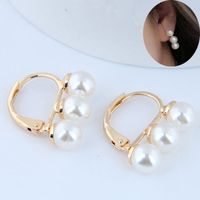 Boutique Korean Fashion Sweet Ol Elegant Pearl Personality Earrings Earrings sku image 1