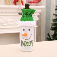 New Santa Wine Bottle Set Christmas Wine Bottle Decoration Christmas Wine Bottle Bag sku image 2