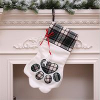 Christmas Socks Christmas Decoration Arrangement Supplies Christmas Socks Gift Bag Tree Pendant sku image 1