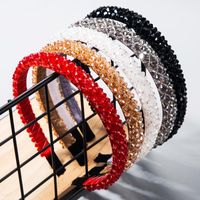 Fishing Line Handmade Fine-edge Cloth Headband Fashion Super Flash Inlaid Crystal Headband main image 1