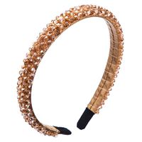 Fishing Line Handmade Fine-edge Cloth Headband Fashion Super Flash Inlaid Crystal Headband main image 3