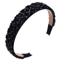 Hairband Inlaid With Crystal Hand-made Wide-band Headband Temperament Party Headdress main image 6