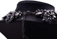 Collar De Diamantes Hechos A Mano Accesorios Mujeres Collar De Cadena De Clavícula Joyería Al Por Mayor Negro main image 4