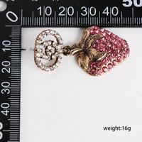 Vintage Strawberry Earrings Long Seiko Version Earrings Diamond Earrings Women main image 5