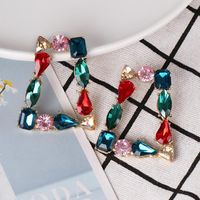 Geometric Earrings Fashion Alloy Diamond Stud Earrings Earrings main image 3