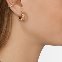 Diamond Earrings With Alloy Diamonds Wholesales Fashion main image 3