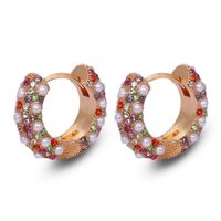 Baub Même Style Alliage Strass Perle Clip Oreille Ornement Coréen Tempérament Boucles D'oreilles Ornement main image 6