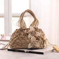 Women's Bag Dinner Bag Retro Wool Woven Handmade Net Bag Wedding Bag Bridesmaid Bag main image 5