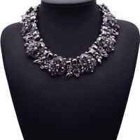 Necklace Handmade Diamond Accessories Women Necklace Clavicle Chain Jewelry Wholesale Black sku image 1