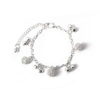 Silver Bracelet National Style New Bracelet Bell Alloy Ball Plating Thick main image 6