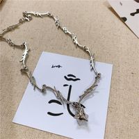 Jing Thorn Sharp Creative Clavicle Chain Meteor Hammer Pendant Cool Wild Necklace main image 3