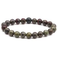 8mm Dragon Bloodstone Beaded Bracelet Natural Stone Diy Beaded Bracelet main image 1