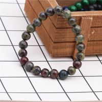 8mm Dragon Bloodstone Beaded Bracelet Natural Stone Diy Beaded Bracelet main image 4