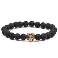 Nouveau Produit   Vente Chaude Agate Perle Bracelet De Lave Volcanique Rock Lion Tête De Bouddha Perles Bracelet main image 3