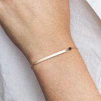 Simple One-shaped Bracelet Female Geometric Stainless Steel 316l Bracelet main image 1