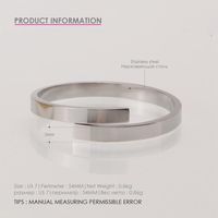 Couple Ring Simple Stainless Steel Geometric Smooth Ring Gold-plated 316l Jewelry main image 3