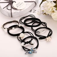 Hair Rope Hair Accessories Tie Hair Ponytail Rubber Band Sweet Head Rope Hair Ring 8 Piece Suit main image 5