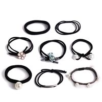 Hair Rope Hair Accessories Tie Hair Ponytail Rubber Band Sweet Head Rope Hair Ring 8 Piece Suit main image 6
