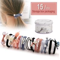 Hair Accessory Hair Ponytail Rubber Band Sweet Head Rope Hair Ring 15 Piece Suit main image 1
