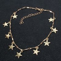 Clavicle Chain Temperament Simple Wind Short Section Copper Five-pointed Star main image 3