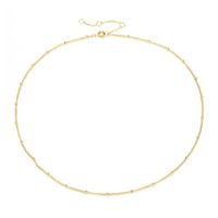 Clavicle Chain Simple Stainless Steel Necklace Female Rose Gold main image 6