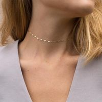 Jewelry Single Layer Chain Necklace Female Creative Stainless Steel Accessories Necklace 316l Clavicle Chain main image 2