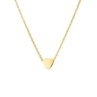 Dame Cœur Acier Inoxydable Placage Collier main image 6