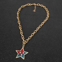 Necklace Set Simple Personality Five-pointed Star Earrings main image 4