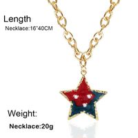 Necklace Set Simple Personality Five-pointed Star Earrings main image 6