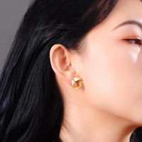 Simple Earless Ear Clip Female New Small Commuter Earrings main image 6