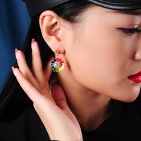 E9102304 Koreanische Mode S925 Silber Nadel Ohrringe Internet-promi-trend All-match-ohrringe Temperament Diamant Blumen Ohrringe main image 6